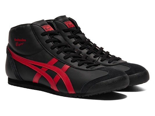Onitsuka Tiger MEXICO Mid Runner 1183B577 001 BLACK CLASSIC RED
