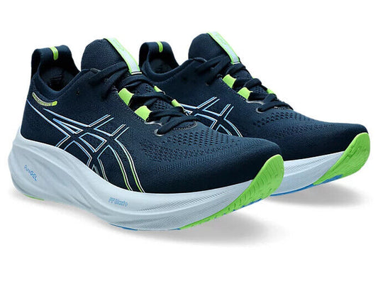 ASICS GEL-NIMBUS 26 1011B794 400 French Blue Electric Lime Running Shoes