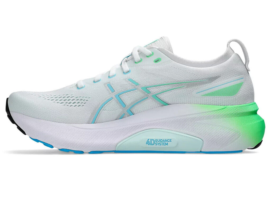 ASICS GEL-KAYANO 31 1011B867 100 White Bright Cyan Running Shoes