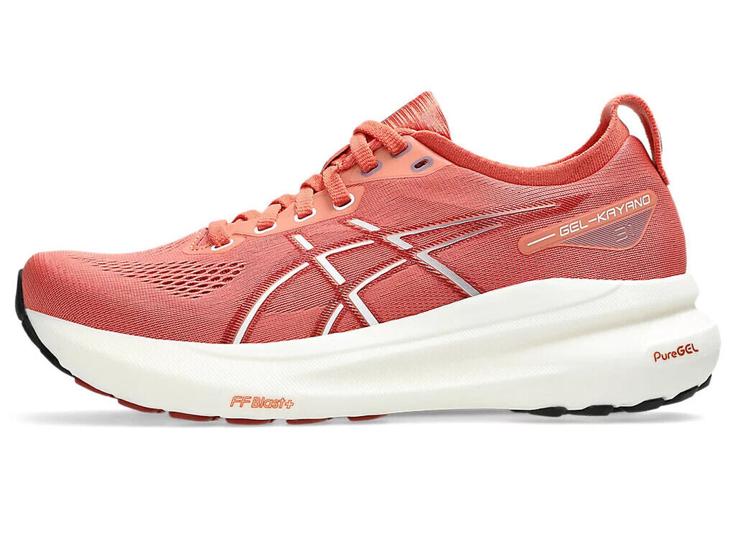 ASICS Women'S GEL-KAYANO 31 1012B670 600 Desert Red White Running Shoes