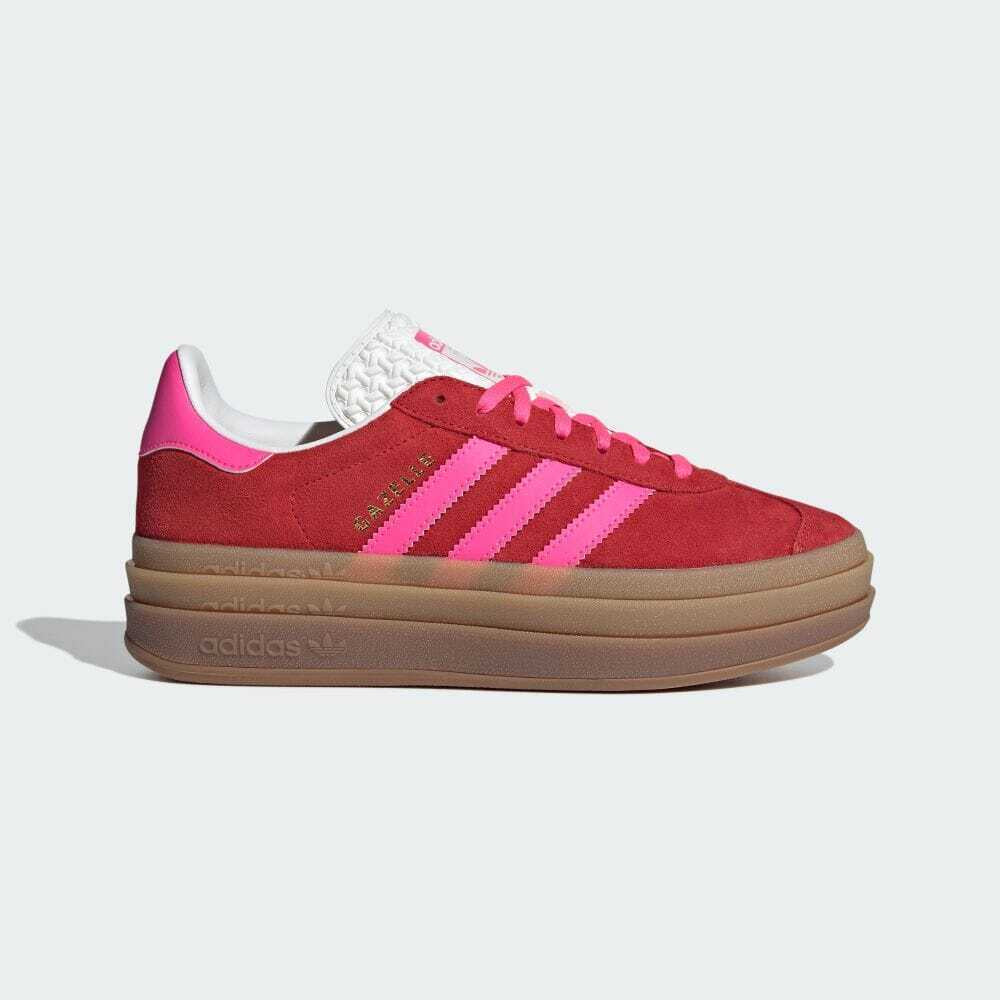 Adidas Originals GAZELLE BOLD IH7496 College Red/Lucid Pink Women Shoes 