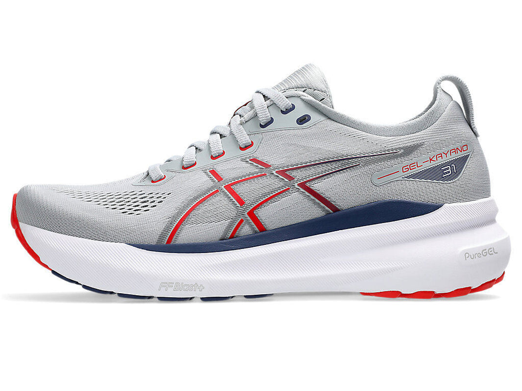 ASICS GEL-KAYANO 31 1011B867 021 Piedmont Grey Fiery Red Running Shoes