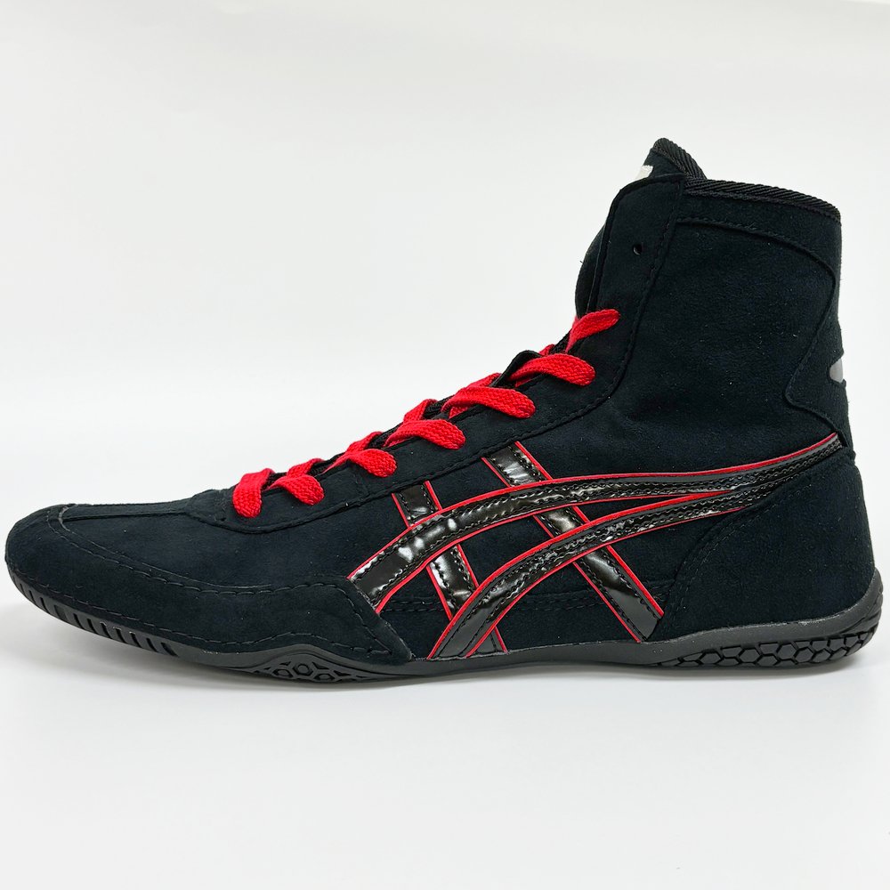 ASICS Wrestling Boxing Shoes 1083A001 EX-EO TWR900 BLACK BLACK RED