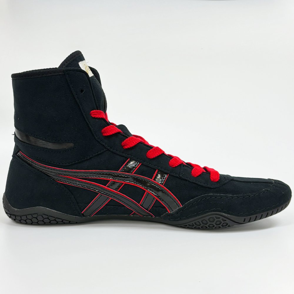 ASICS Wrestling Boxing Shoes 1083A001 EX-EO TWR900 BLACK BLACK RED