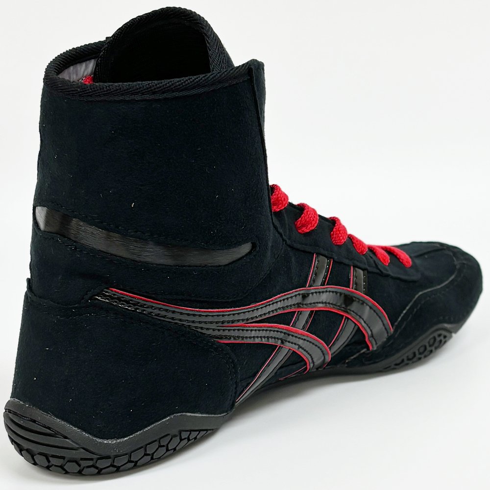 ASICS Wrestling Boxing Shoes 1083A001 EX-EO TWR900 BLACK BLACK RED