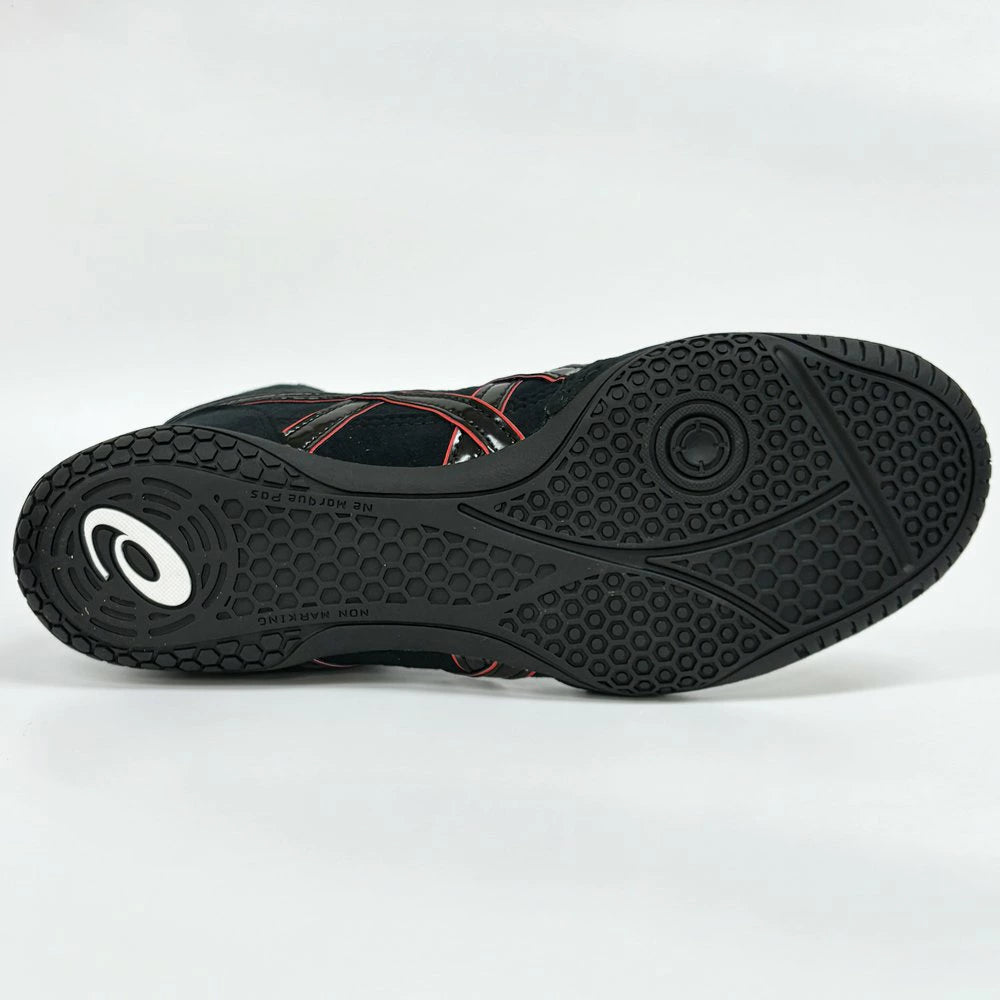 ASICS Wrestling Boxing Shoes 1083A001 EX-EO TWR900 BLACK BLACK RED