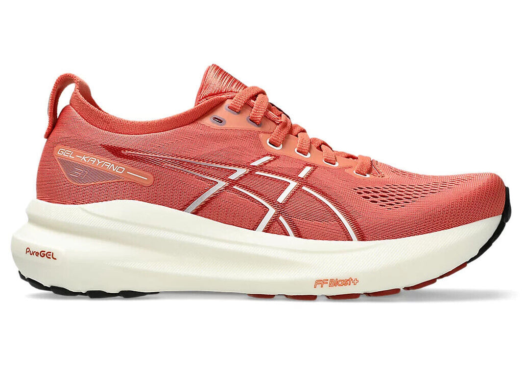 ASICS Women'S GEL-KAYANO 31 1012B670 600 Desert Red White Running Shoes