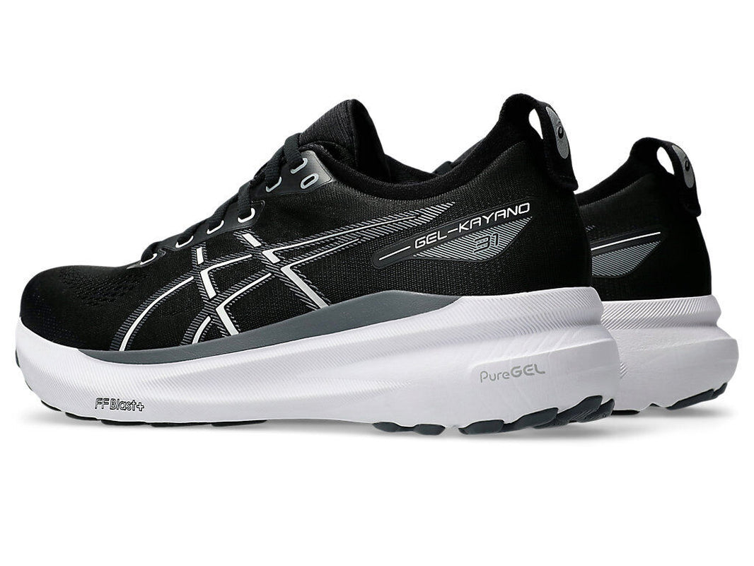 ASICS GEL-KAYANO 31 1011B867 002 Black White Running Shoes