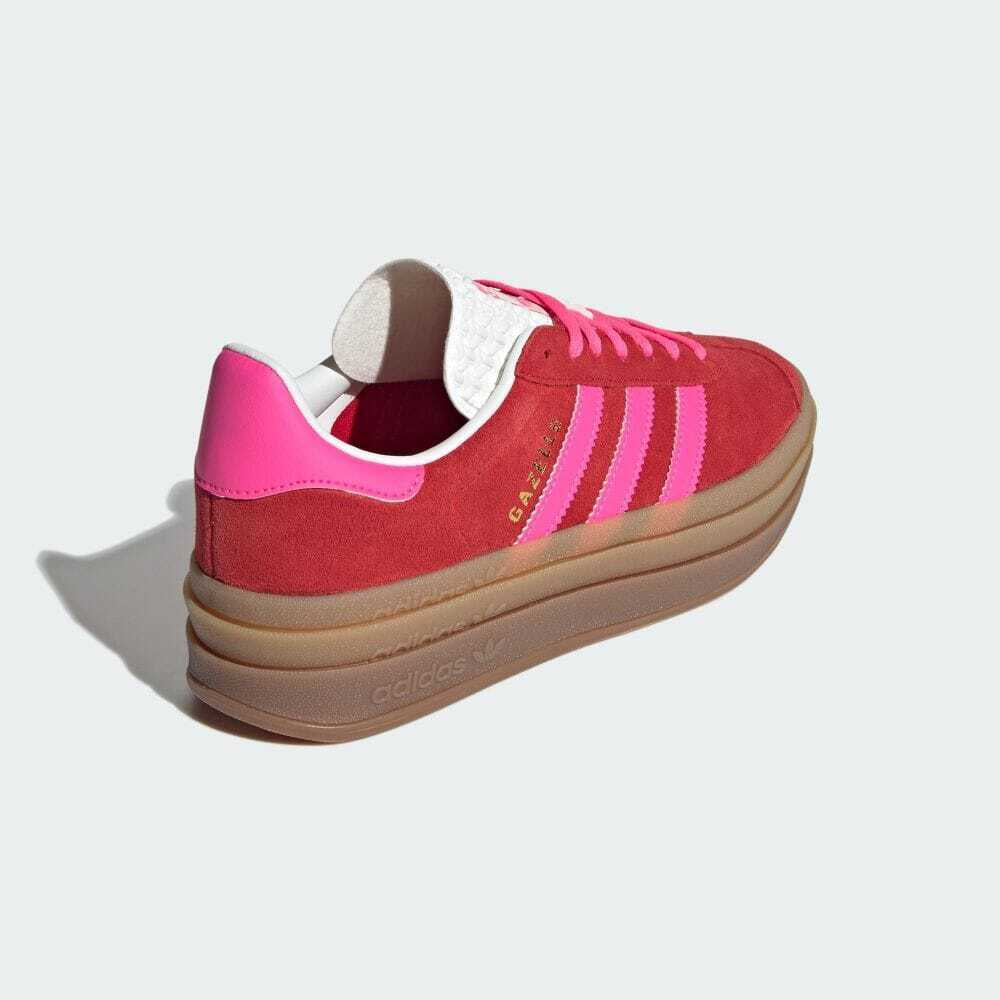 Adidas Originals GAZELLE BOLD IH7496 College Red/Lucid Pink Women Shoes 