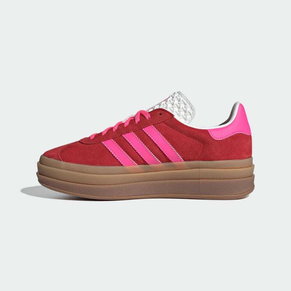 Adidas Originals GAZELLE BOLD IH7496 College Red/Lucid Pink Women Shoes 