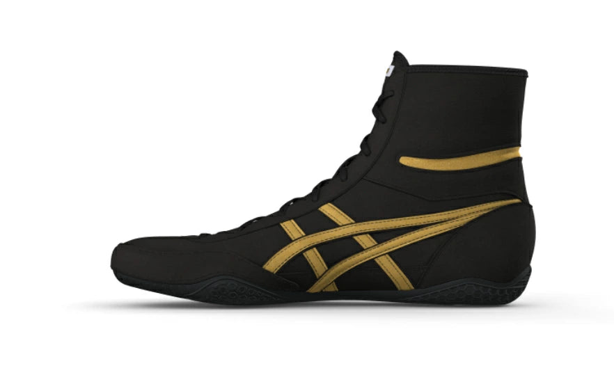 ASICS Wrestling Boxing Shoes 1083A001 EX-EO TWR900 Black Gold