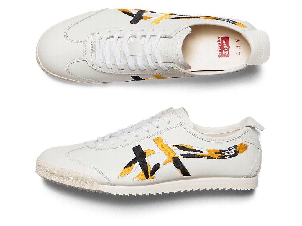 Onitsuka Tiger MEXICO 66 DELUXE NIPPON MADE 1181A578 101 WHITE VIBRANT YELLOW