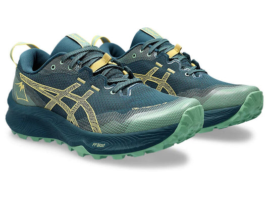 ASICS Gel-Trabuco 12 1011B799 400 Magnetic Blue Faded Yellow Trail Running Shoes