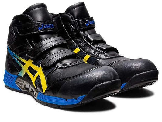 ASICS WIN JOB CP308 AC 1271A055 001 Width 3E Black Vibrant Yellow Working Safety