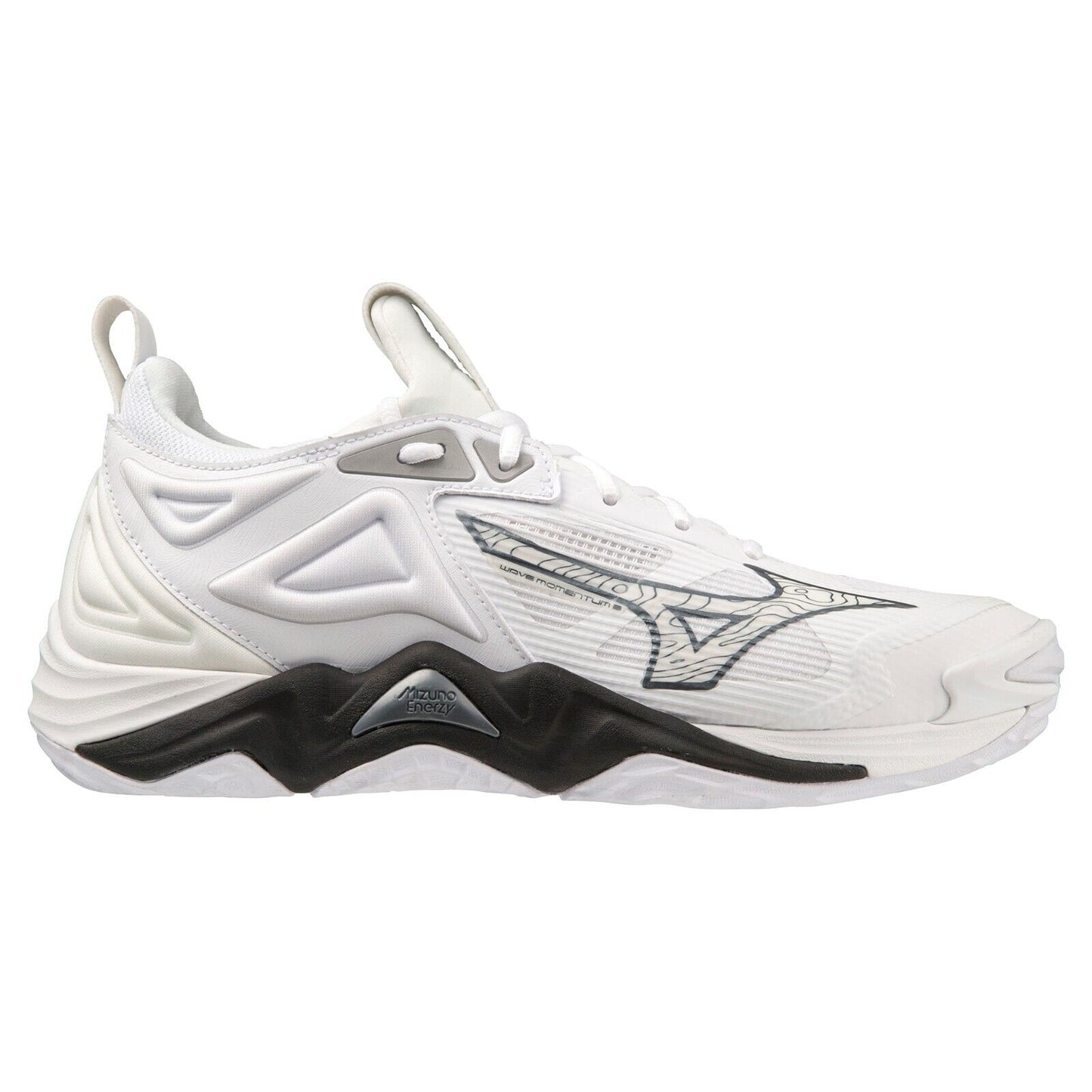 MIZUNO WAVE MOMENTUM 3 V1GA2312 51 White Gray Black Width 2.5E Volleyball Shoes